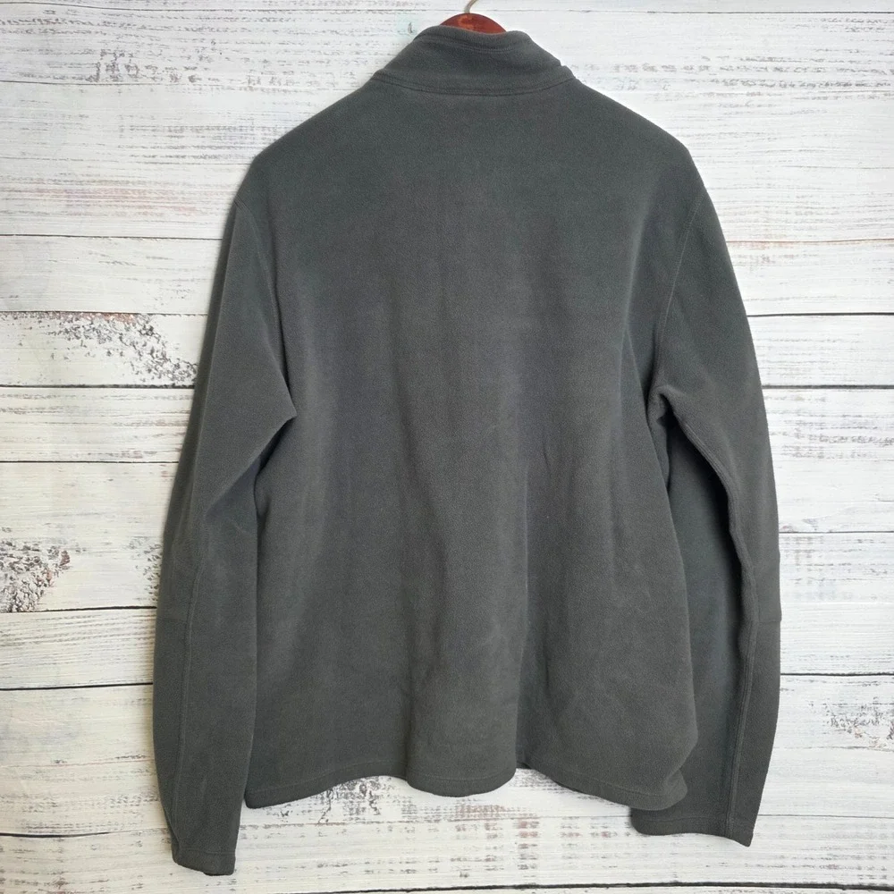 Eddie Bauer First Ascent Polartec‎ Fleece Pullover Mens Large Gray 1/4 Zip 0677